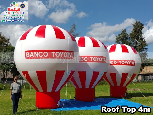 balões infláveis promocionais banco toyota