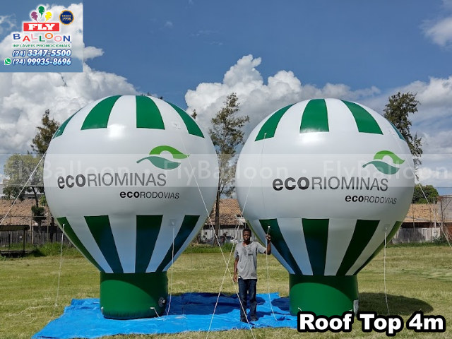 balões infláveis promocionais concessionária rodovia eco rio minas