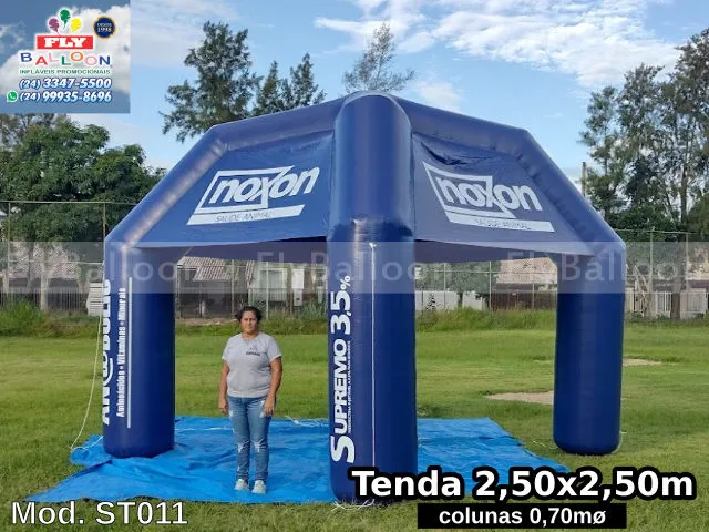 tenda inflável promocional noxon nutrição animal