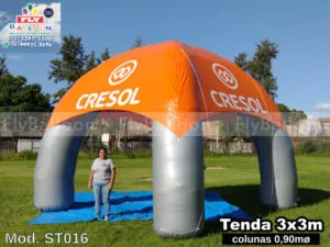 tenda inflável promocional cooperativa cresol