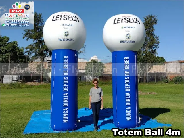 totens ball infláveis promocionais lei seca detran rj