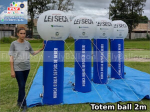 totens ball infláveis promocionais operação lei seca detran rj