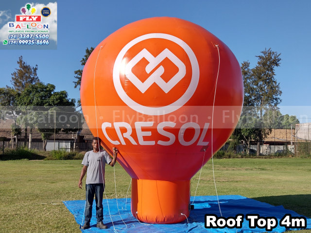balão inflável promocional cresol