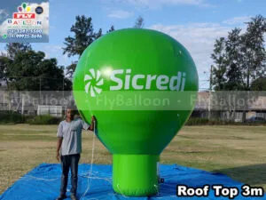 balão inflável promocional sicredi