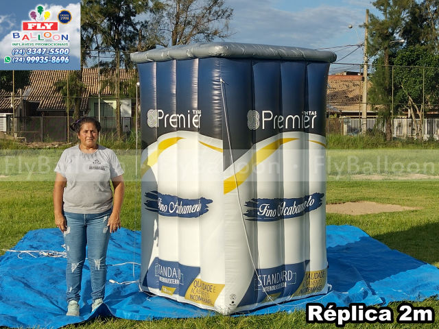 replica inflável gigante promocional lata tintas premier