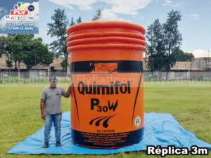 replica inflável gigante promocional quimifol p30w