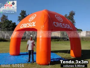 tenda inflável promocional personalizada cresol
