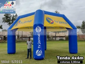 tenda inflável promocional tv jornal sbt