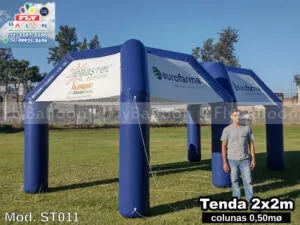 tendas infláveis promocionais personalizadas eurofarma