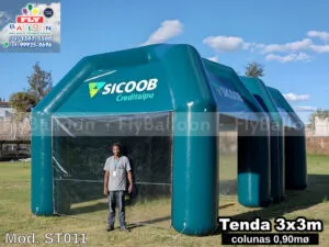 tendas infláveis promocionais personalizadas sicoob creditaipu