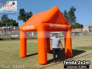 tenda inflável promocional personalizada cresol