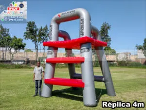 replica inflável gigante promocional escada botafogo