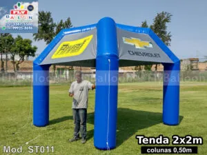 stand inflável promocional concessionaria rivel chevrolet