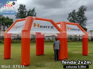 tendas infláveis promocionais hertz associação de benefícios
