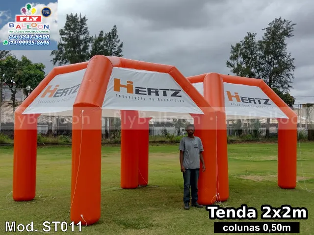 tendas infláveis promocionais hertz associação de benefícios