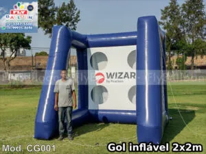 gol inflável promocional wizard
