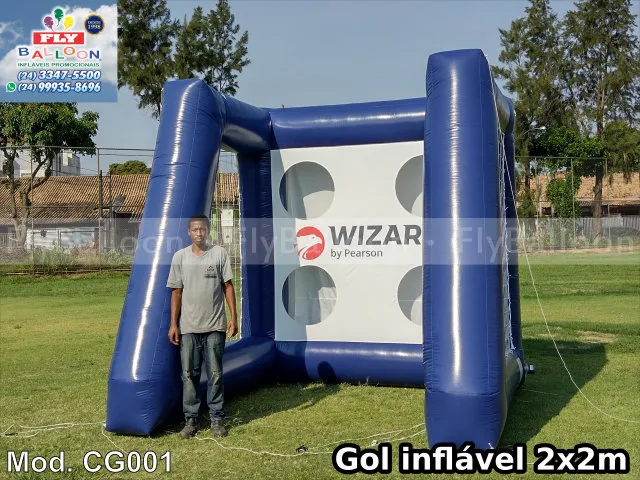 gol inflável promocional wizard