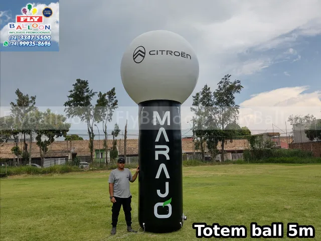 totem ball inflável promocional concessionária citroen marajó