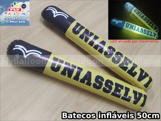 bastões infláveis uniasselvi com led