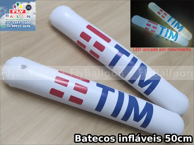 bateco inflável promocional tim com led