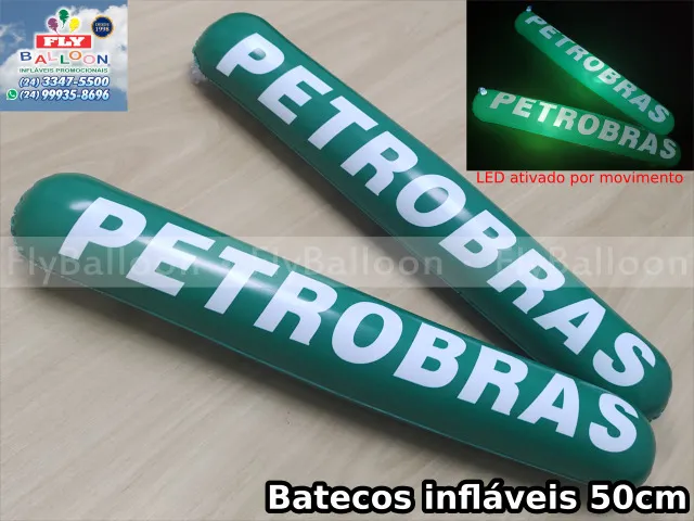 batecos infláveis petrobras com led