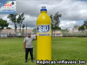 réplica inflável gigante promocional lava louças neutro teiú