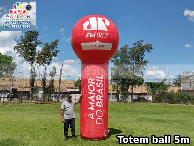 totem ball inflável promocional rádio jovem pan aracaju