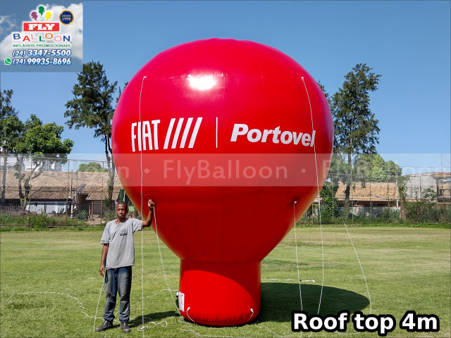 balão inflável promocional fiat portovel