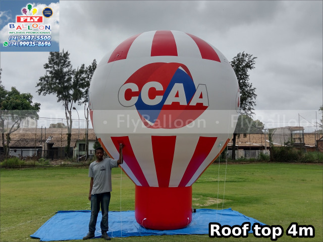 balão inflável promocional roof top curso de idiomas CCAA