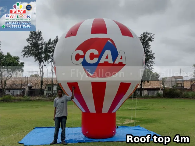 balão inflável promocional roof top curso de idiomas CCAA