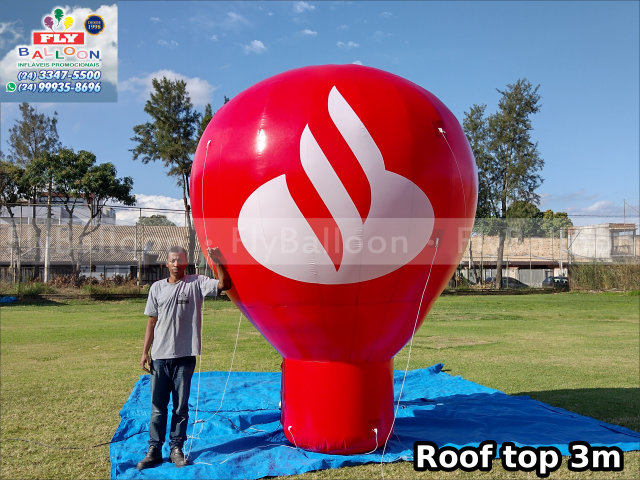 balão inflável roof top banco santander