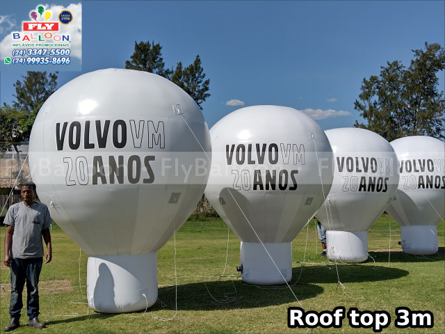 balões infláveis promocionais volvo VM 20 anos