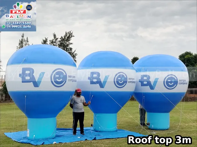 balões infláveis roof top banco bv