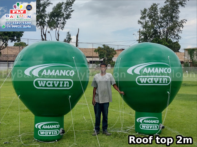 balões promocionais roof top amanco wavin