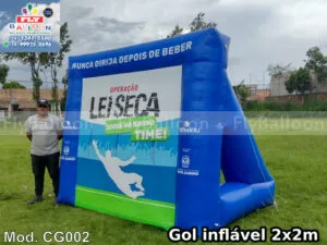 chute no gol inflável promocional operação lei seca governo estado rio de janeiro