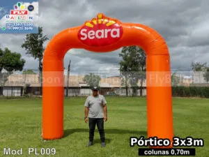 pórtico inflável promocional seara