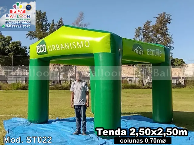 tenda inflável promocional eco urbanismo