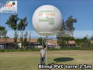 balão blimp pvc na torre sementes nuseed