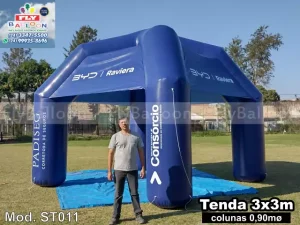 tenda inflável promocional BYD raviera