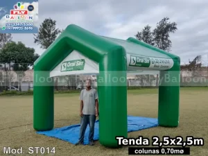 tenda inflável promocional oral sin implantes