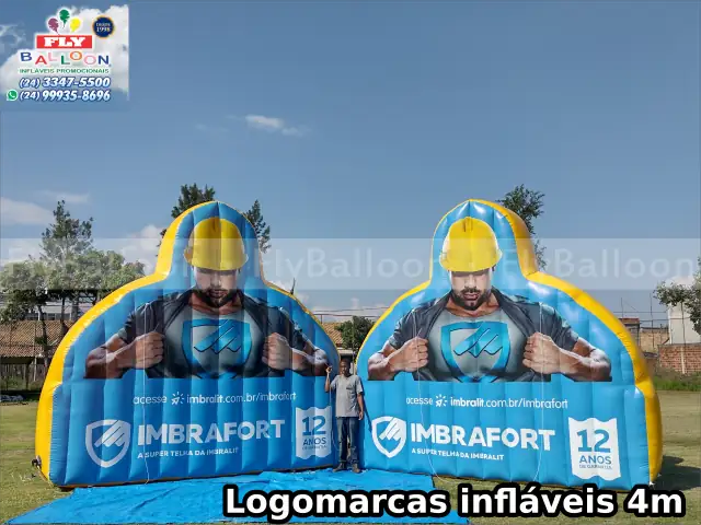 painéis infláveis gigantes promocionais imbralit imbrafort