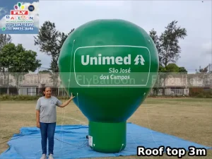 balão inflável gigante promocional unimed são josé dos campos