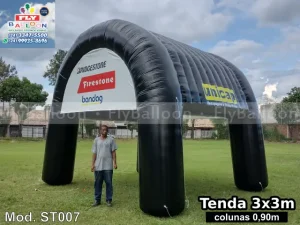 estande inflável promocional unicap pneus