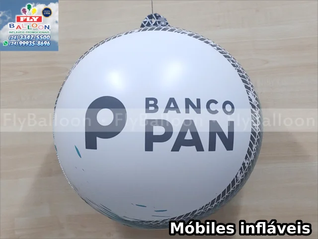 mobiles infláveis promocionais banco pan