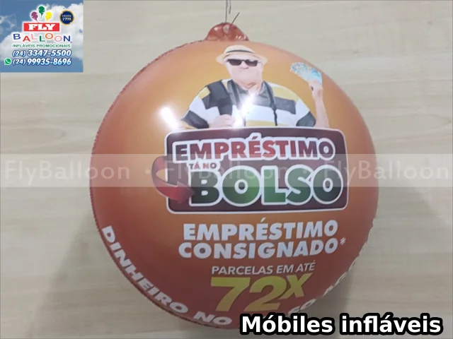 mobiles infláveis promocionais empréstimo ta no bolso