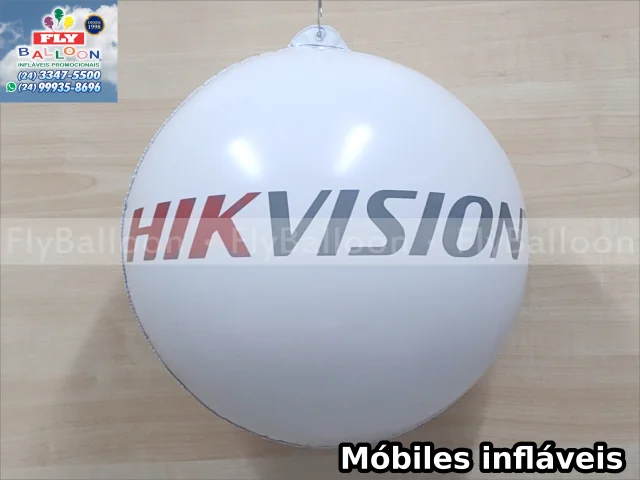 móbiles infláveis promocionais hikvision