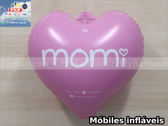 mobiles infláveis promocionais momi roupas infantis