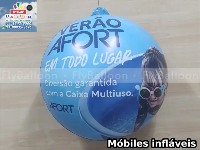 móbiles infláveis promocionais verão afort