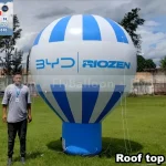 balão inflável promocional roof top BYD riozen