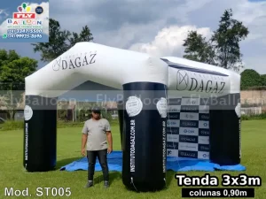 estande inflável promocional personalizado instituto dagaz